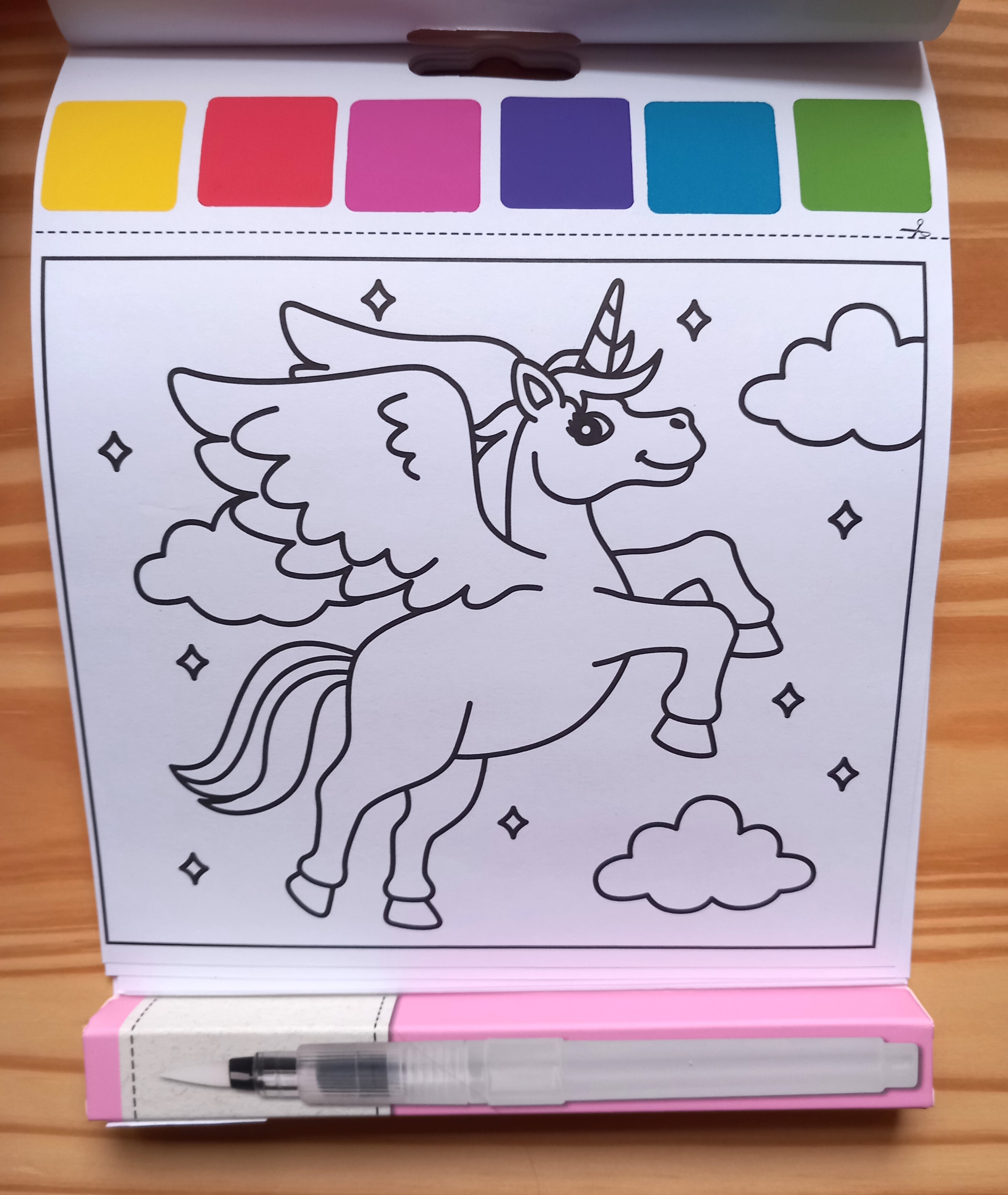 Omalovánky Heyda - Jednorožeč detail